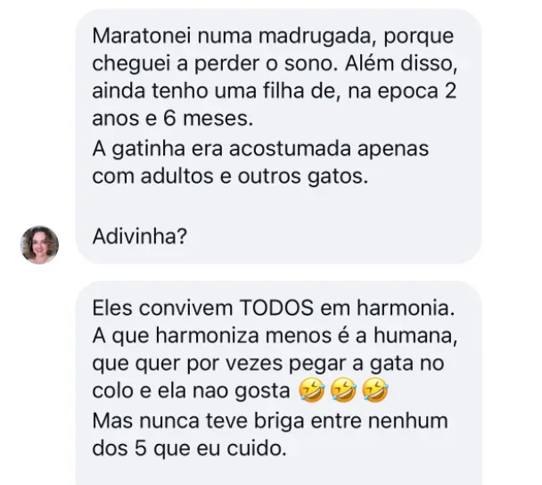 Depoimento de aluna