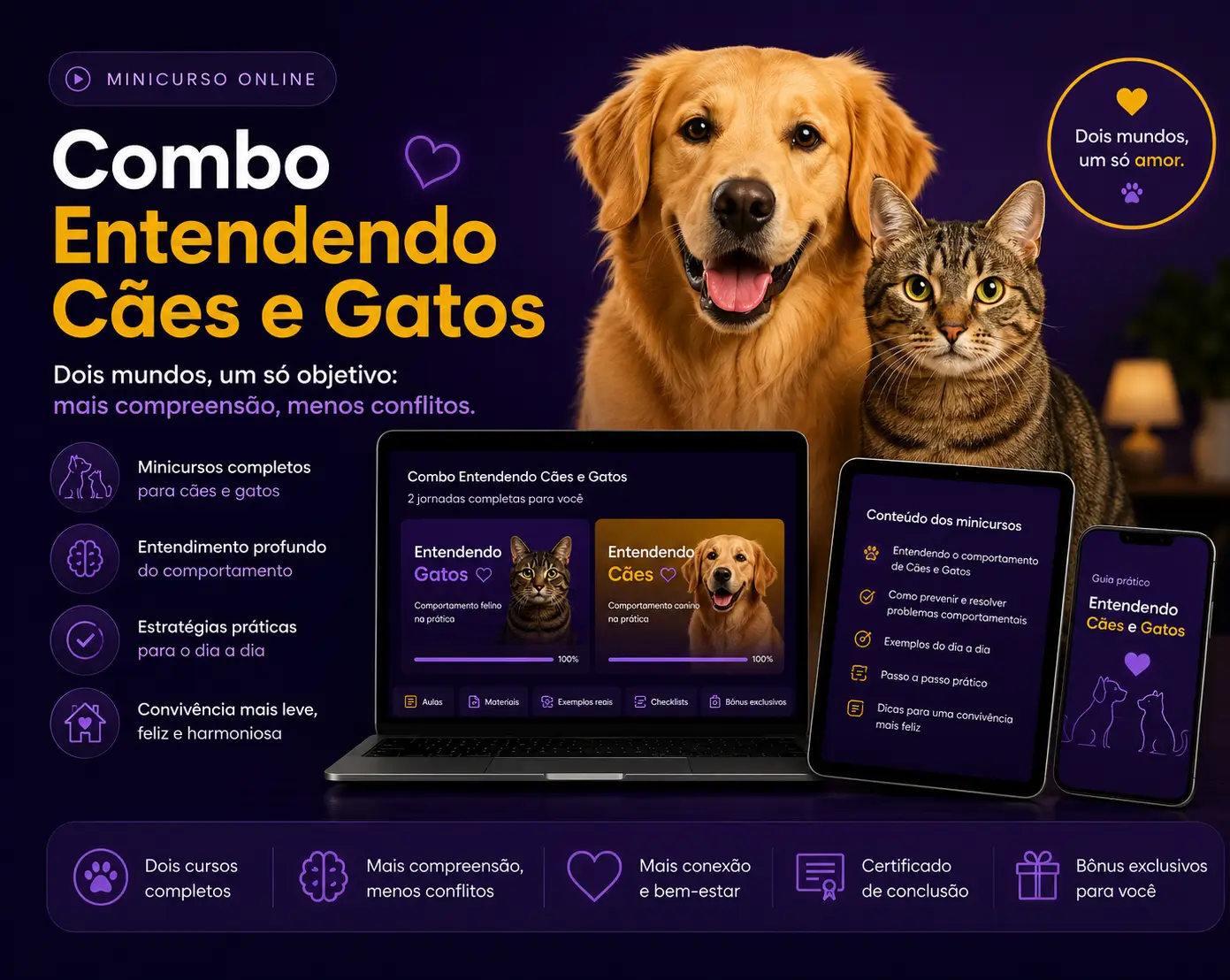 Combo Entendendo Cães e Gatos